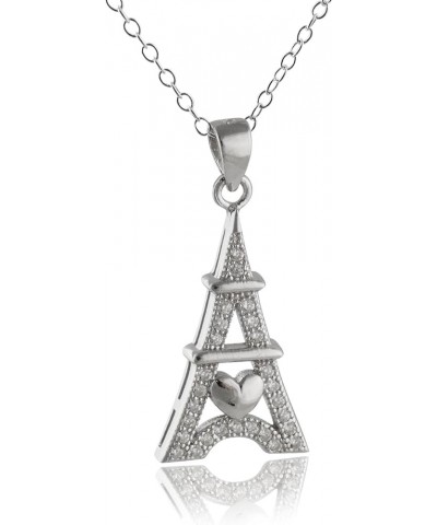 Sterling Silver Meaningful Symbol Charm Pendant Necklaces EIFFEL TOWER $15.39 Necklaces