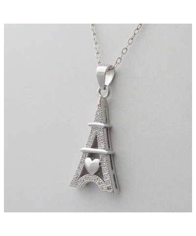 Sterling Silver Meaningful Symbol Charm Pendant Necklaces EIFFEL TOWER $15.39 Necklaces