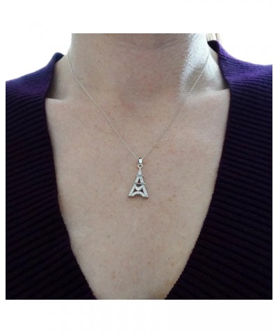 Sterling Silver Meaningful Symbol Charm Pendant Necklaces EIFFEL TOWER $15.39 Necklaces