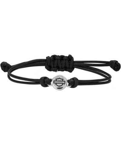 Harley-Davidson Women's Bar & Shield Outline Circle Wax Cord Bracelet HDB0404 $24.16 Bracelets