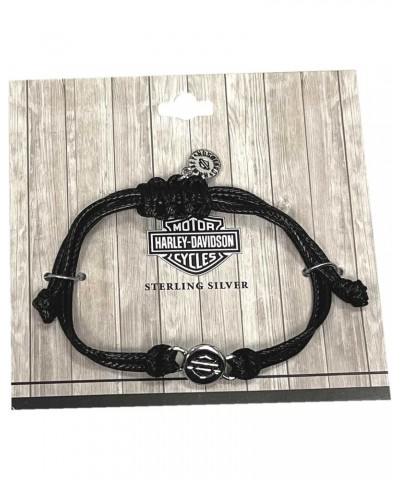 Harley-Davidson Women's Bar & Shield Outline Circle Wax Cord Bracelet HDB0404 $24.16 Bracelets