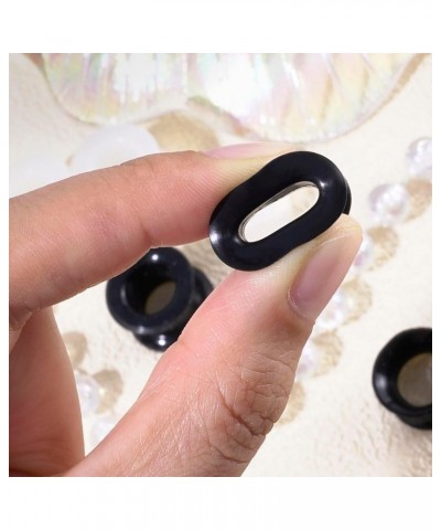 12PCS Silicone Ear Gauges Plugs Black Clear White Ear Tunnels Flexible Ear Stretchers Expanders Ear Piercing Jewelry for Wome...