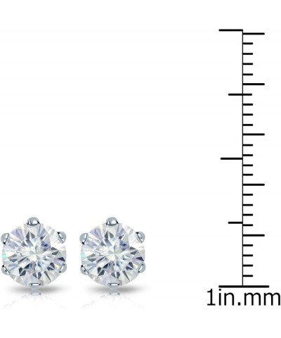 1 to 7 Carat Moissanite Round Stud Earrings for Women in 14k Gold (J-K, TGW) 6-Prong Set Screw Back Yellow Gold 1.5 carats $2...