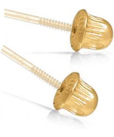 14k Gold Earring Back Replacement Pair Screw-Back Clutch Unique Fit Only for Brand Earrings (WILL NOT FIT ANY OTHER BRAND OF ...