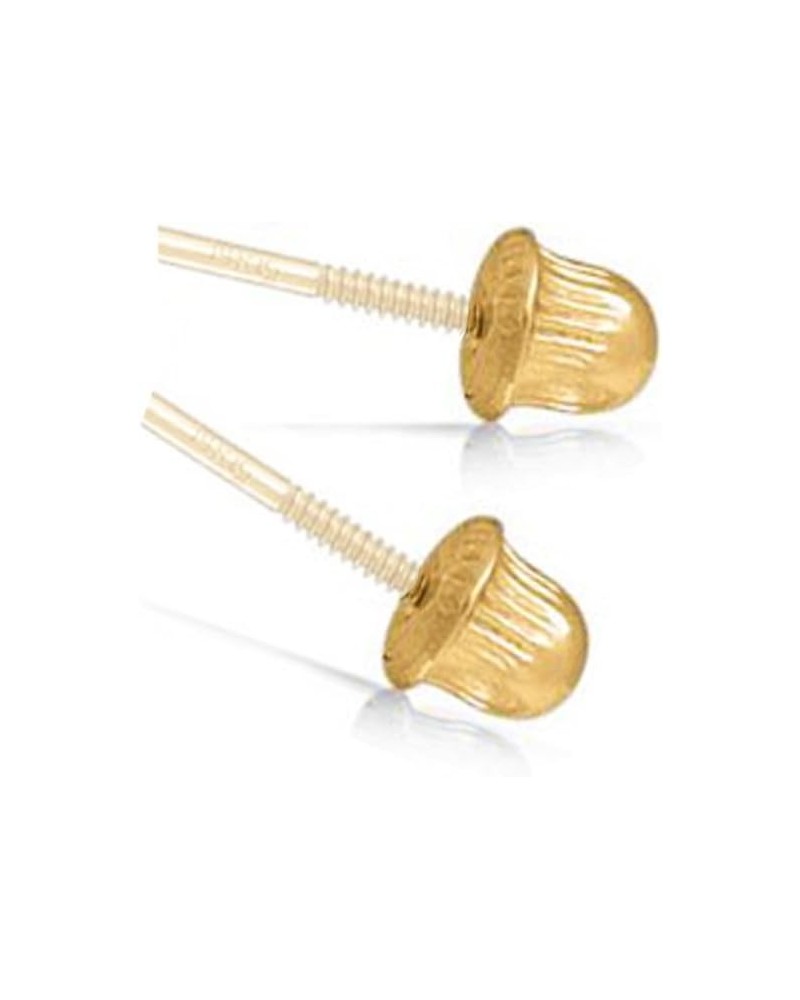 14k Gold Earring Back Replacement Pair Screw-Back Clutch Unique Fit Only for Brand Earrings (WILL NOT FIT ANY OTHER BRAND OF ...