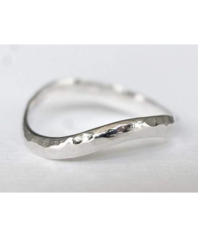 Chic Hammered Thumb Ring For Women 925 Sterling Silver Rhodium Plated - Simple, Stylish &Trendy Nickel Free Ring $14.04 Rings