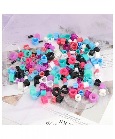 12pcs-24pcs Soft Flexible Silicone Ear Tunnels Acrylic Heart Tunnels Piercing Gauge 4g-3/4 inch 12 pairs, 0g(8mm) $11.99 Body...