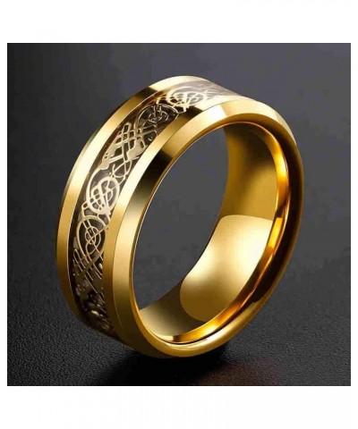 Couple Rings Yellow Gold Plated Princess 8 * 8 Cz Womens Wedding Ring Sets Titanium Steel Men Wedding Bands(Please Buy 2 Ring...