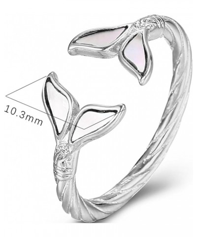 Stainless Steel Fish Dolphin Tail Style Wrap Hug Statement Promise Anniversary Ring Silver $6.00 Rings