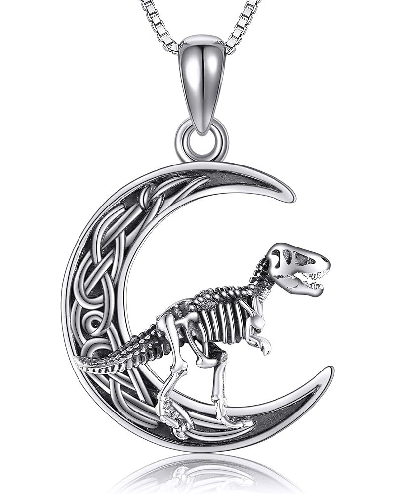 Sterling Silver Cute Animal Pendant Necklace Fox/Snake/Unicorn/Owl on Moon/Rabbit/Horse Necklace Jewelry Gifts for Women Mom ...