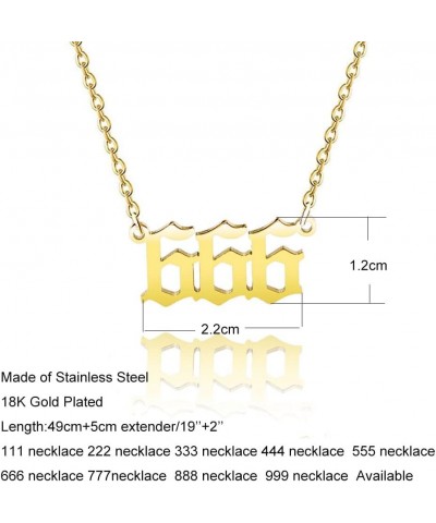 Stainless Steel Jewelry Angel Number Necklace for Women 111 222 333 444 555 666 777 888 999 Choker Necklace Christmas Gift 33...