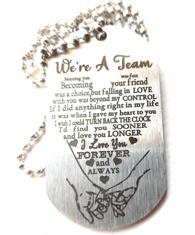 To my love custom stainless steel dog tag necklace anniversary birthday gift $9.35 Necklaces