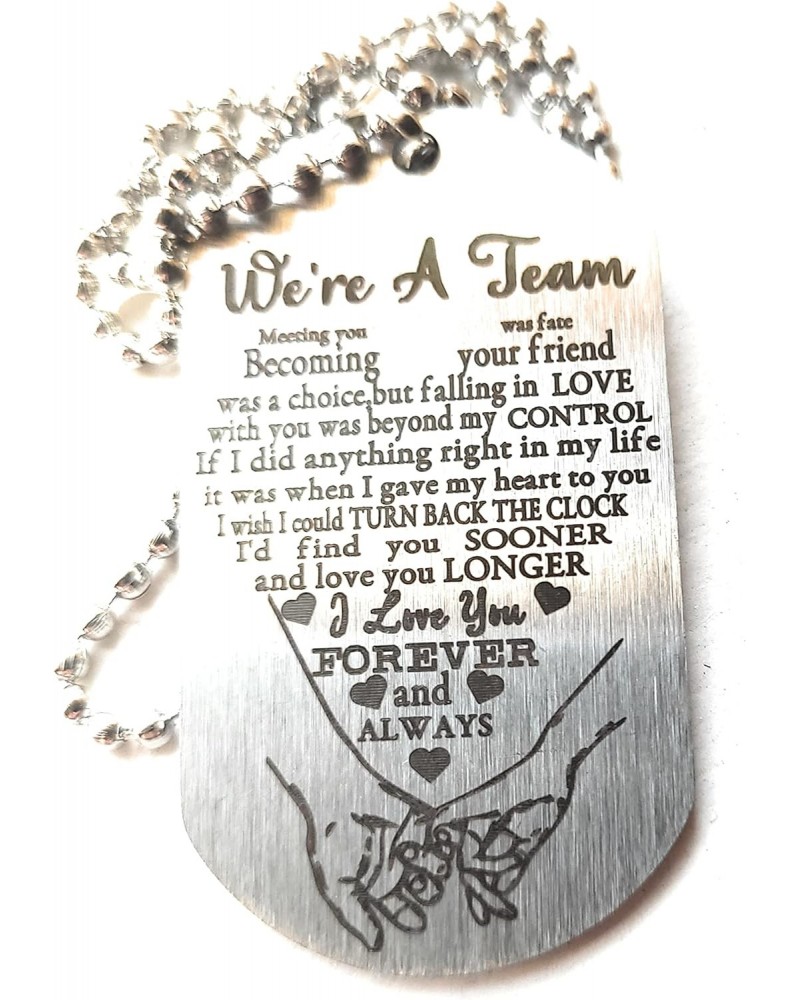 To my love custom stainless steel dog tag necklace anniversary birthday gift $9.35 Necklaces