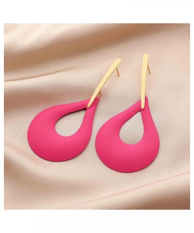 Fashion Candy Color Hollowed Water drop dangle earrings for women Metal Stoving varnish Earrings jewelry Multiple Colors to c...