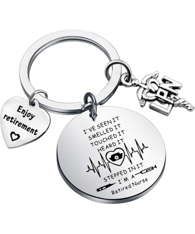 Retirement Gift Nursing Keychain I 'M A Retired Nurse Keychain Enjoy Retirement Gift for Nurse RN NP LVN LPN BSN Lpn $8.66 Pe...