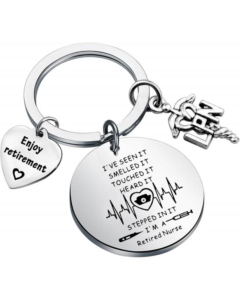 Retirement Gift Nursing Keychain I 'M A Retired Nurse Keychain Enjoy Retirement Gift for Nurse RN NP LVN LPN BSN Lpn $8.66 Pe...