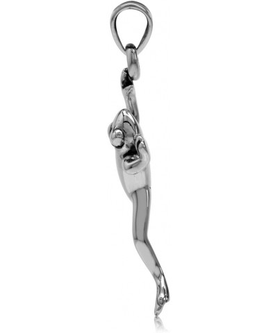 925 Sterling Silver Leaping Climbing Frog Pendant Pendant $20.00 Necklaces