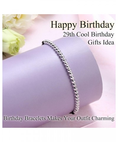 Birthday Bracelets for Women Birthday Gifts for Teen Girls Adjustable Link Strand Bead Bracelets Happy Birthday Gifts for Dau...