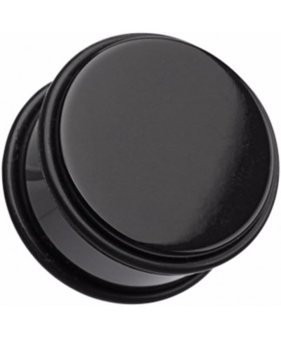 Basic Acrylic No Flare WildKlas Ear Gauge Plug (Sold as Pairs) 4 GA Black $10.44 Body Jewelry