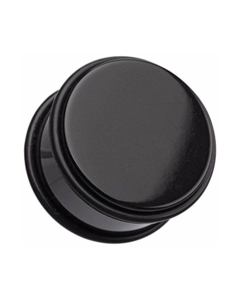 Basic Acrylic No Flare WildKlas Ear Gauge Plug (Sold as Pairs) 4 GA Black $10.44 Body Jewelry