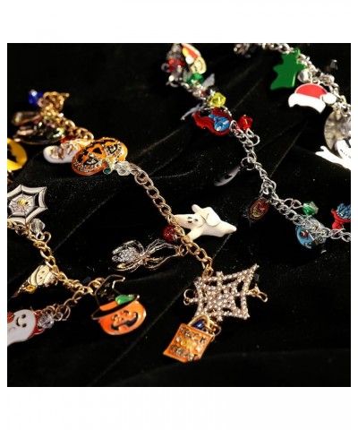 Halloween Charm Bracelet Horror Scream Movie Merchandise Christmas Link Bracelet for Women Nightmare Bracelet A $10.02 Bracelets