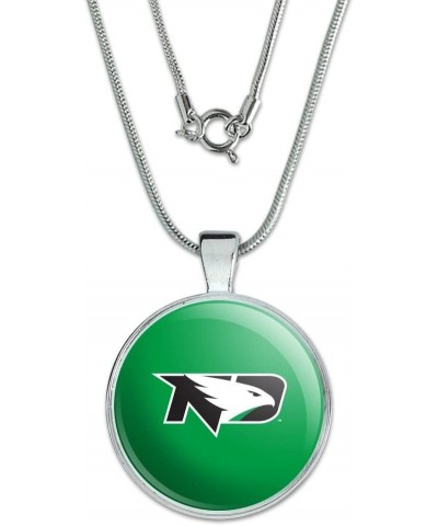 University of North Dakota Fighting Hawks Logo 1" Pendant with Sterling Silver Plated Chain $9.88 Necklaces