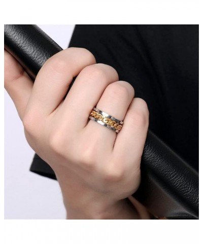 Stainless Steel Biker Finger Bottle Opener Ring for Men Women Creative Beer Bar Tool Jewelry Chain - Gold $10.43 Rings