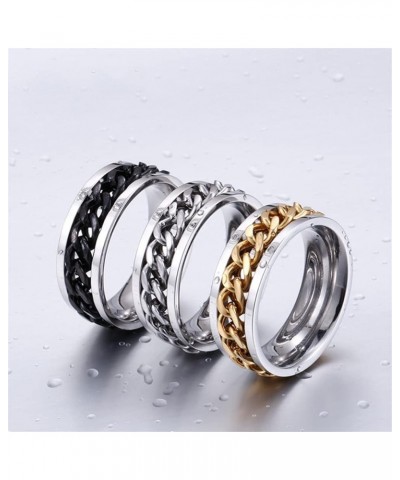 Stainless Steel Biker Finger Bottle Opener Ring for Men Women Creative Beer Bar Tool Jewelry Chain - Gold $10.43 Rings