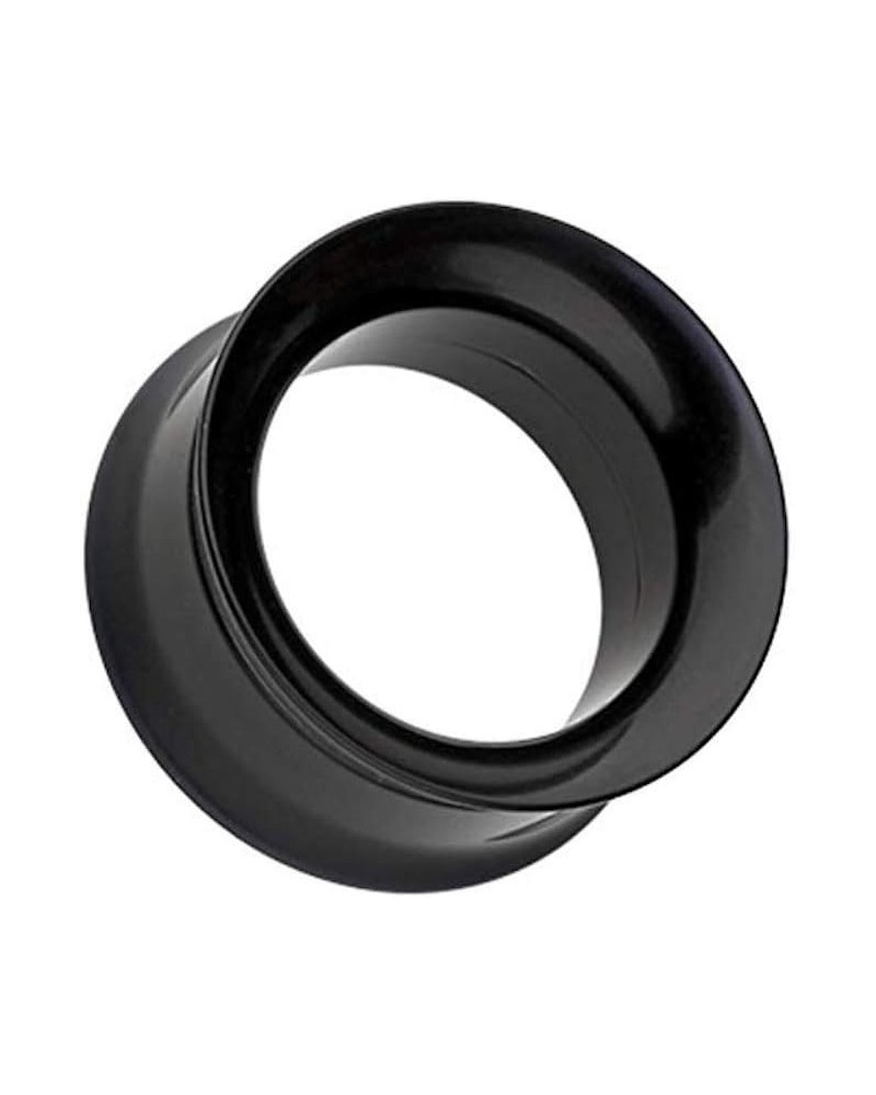 Solid Smooth Flared Screw-Fit Ear Gauge Tunnel Plug 3/4" (19mm), Black $10.82 Body Jewelry