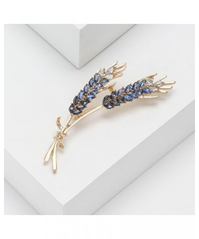 Ukrainian Flag Brooch Creative High Beauty Wheat Ear Breast Pin Simple Suit Coat Fashion Breast Flower Pin Accessories Blue $...