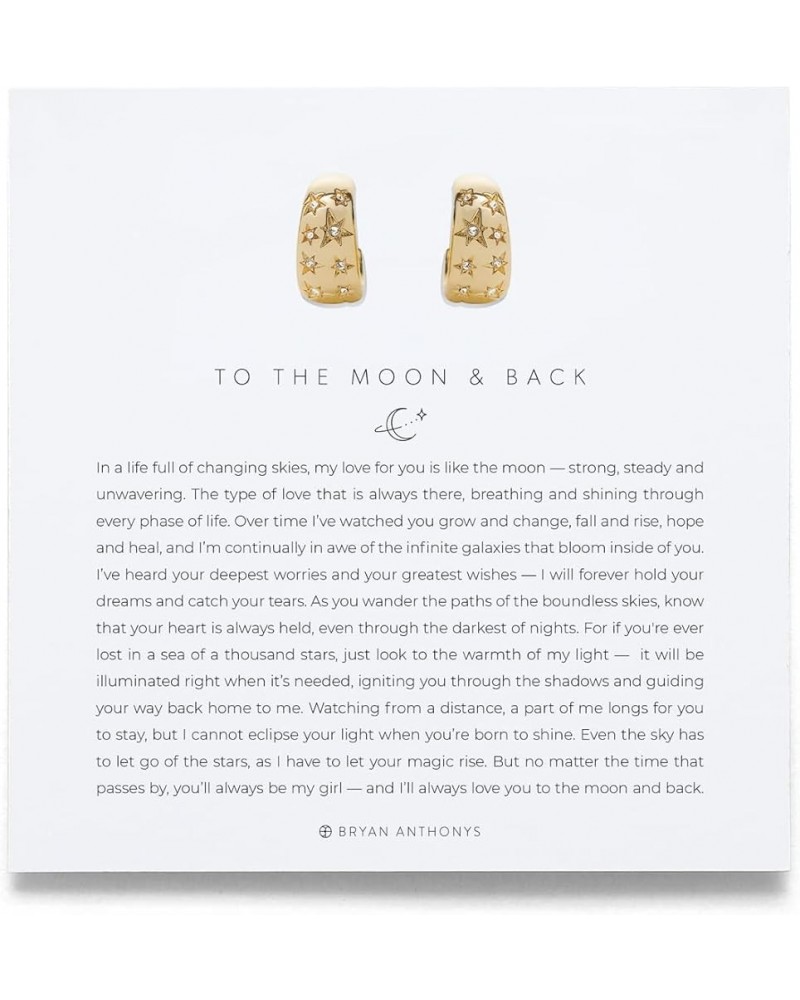 Earrings in a Variety of Styles and Colors To the Moon Hoops Gold $25.08 Earrings