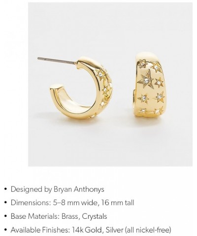 Earrings in a Variety of Styles and Colors To the Moon Hoops Gold $25.08 Earrings