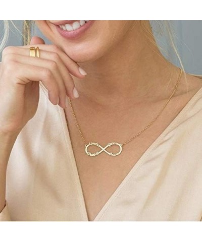 Personalized Infinity Name Necklace Custom 1-8 Name Necklace Personalized for Women BFF Girlfriend Family Name Necklace for W...