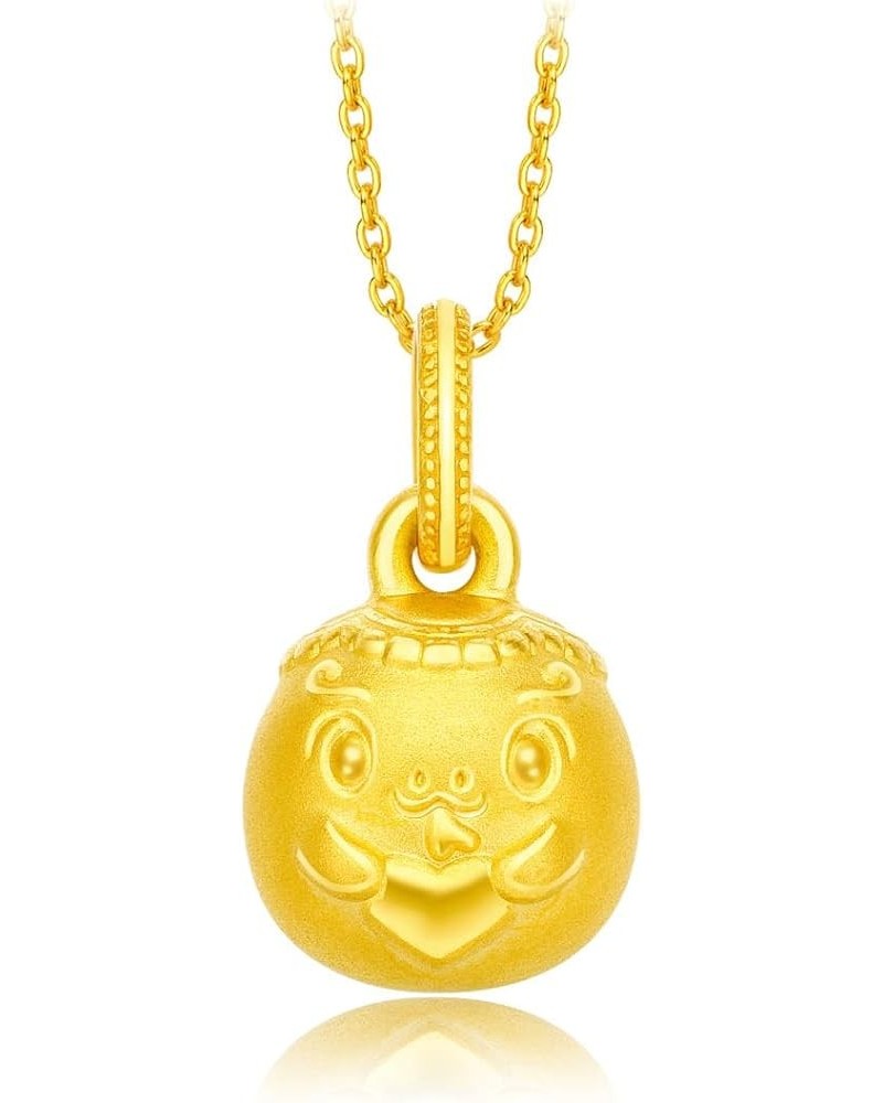 999 Pure 24K Gold Chinese Zodiac Rounded Face Pendant Snake $94.30 Pendants