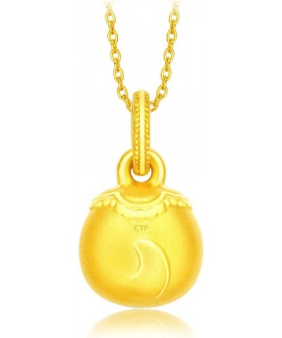 999 Pure 24K Gold Chinese Zodiac Rounded Face Pendant Snake $94.30 Pendants