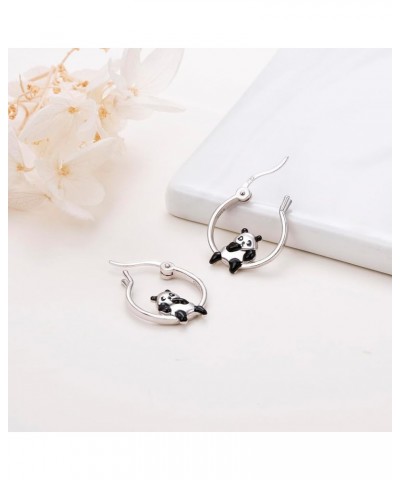 Cute Animal Earrings Capybara/Dragon/Butterfly/Panda/Cat Hoop/Stud/Dangle Drop Earrings for Women 925 Sterling Silver Animal ...