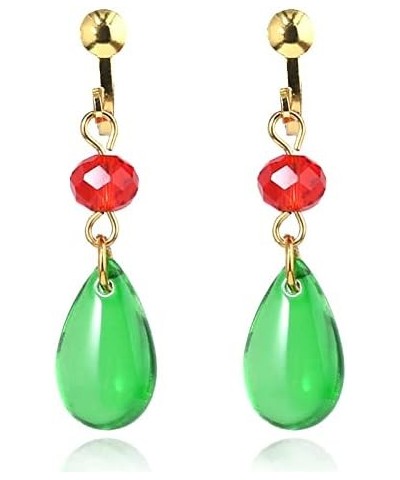 HMC Cosplay Earrings for Women - Anime Cosplay Green Drop Earrings - Anime Jewelry Gift For Friend On Birthday Party earrings...