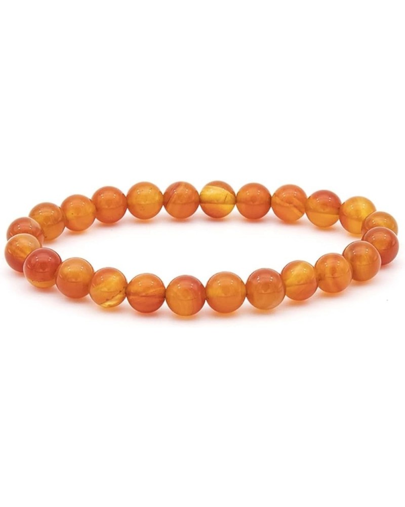 Crystal Bracelet Original Certified Strung in Strechable Cord Perfect For Men & Women as Fashion Accessories Orange $7.83 Bra...