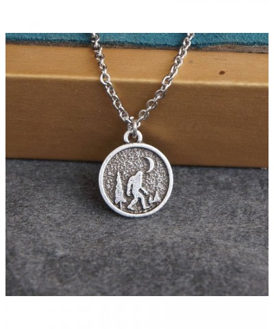 Bigfoot In The Pine Tree Mountain Outdoor Necklace 45cm+5cm Chain 05 $7.50 Necklaces