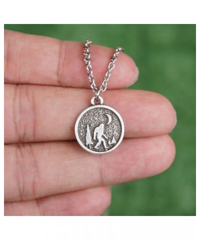 Bigfoot In The Pine Tree Mountain Outdoor Necklace 45cm+5cm Chain 05 $7.50 Necklaces