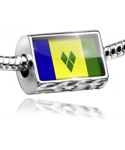 Charm St. Vincent and The Grenadines Flag - Bead Fit All European Bracelets, N $9.16 Bracelets