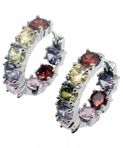 Women Silver Earrings Rose Gold Earring Garnet Peridot Amethyst Morganite Ideal Gift Choice Silver earrings $10.98 Earrings