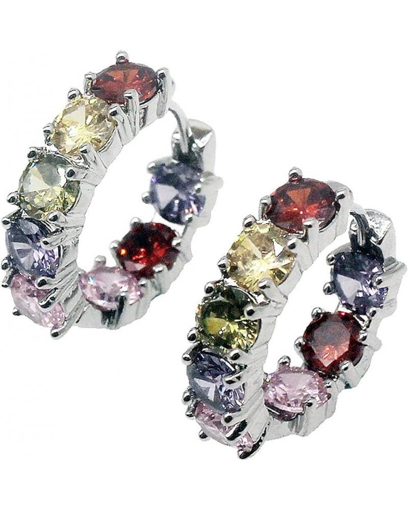 Women Silver Earrings Rose Gold Earring Garnet Peridot Amethyst Morganite Ideal Gift Choice Silver earrings $10.98 Earrings