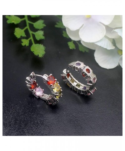 Women Silver Earrings Rose Gold Earring Garnet Peridot Amethyst Morganite Ideal Gift Choice Silver earrings $10.98 Earrings