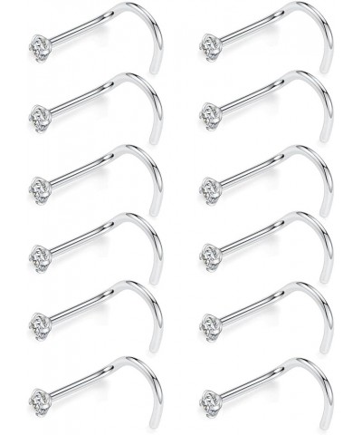 G23 Titanium Nose Ring Hoop 20G 18G Nose Rings Studs Screw L-Shaped Nose Hoop Nose Stud Tragus Cartilage Helix Earrings Hoop ...