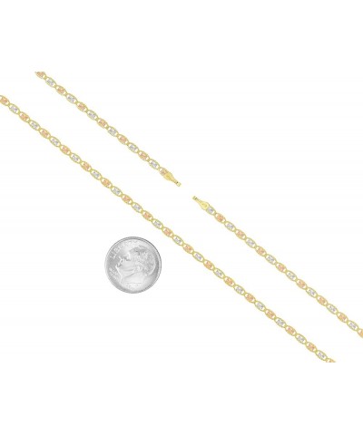 14K Three Tone Gold Yellow Gold, White Gold, & Rose Gold Necklace (16"-24") 22.0 Inches $92.21 Necklaces