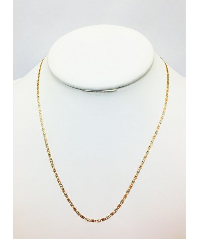 14K Three Tone Gold Yellow Gold, White Gold, & Rose Gold Necklace (16"-24") 22.0 Inches $92.21 Necklaces