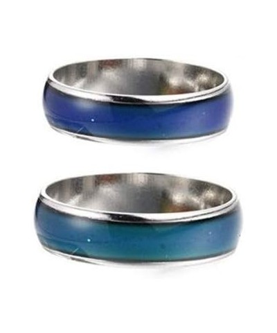 6mm Color Changing Ring Mood Emotion Temperature Index Copper Color Change Ring for Women Men 2pcs size 5-6 $6.71 Rings