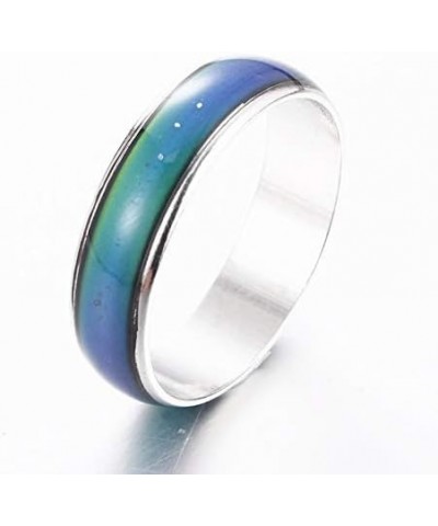 6mm Color Changing Ring Mood Emotion Temperature Index Copper Color Change Ring for Women Men 2pcs size 5-6 $6.71 Rings