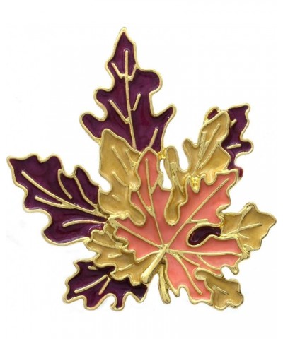 Fall Season Maple Leaf Acorns Pine Cone Holly Berry Mistletoe Pumpkin Thanksgiving Christmas Brooch Pin Maple Leaf $10.19 Bro...